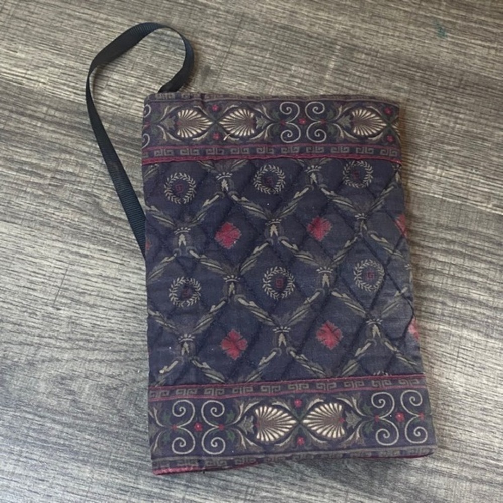 Vera Bradley Quilted Book Cover Sleeve Case Journal Diary Planner Organizer